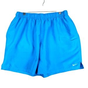 Nike Shorts Mens XL‎ Blue Unlined Running Gym Training Drawstring Lightweight